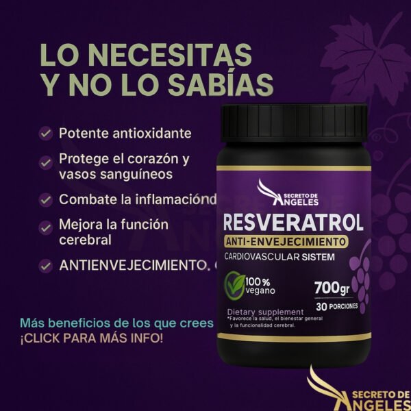 Resveratrol antienvejecimiento