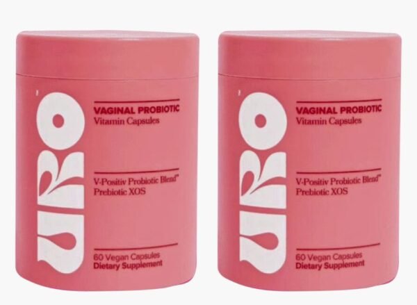 Frasco de probiótico vaginal vegano URO